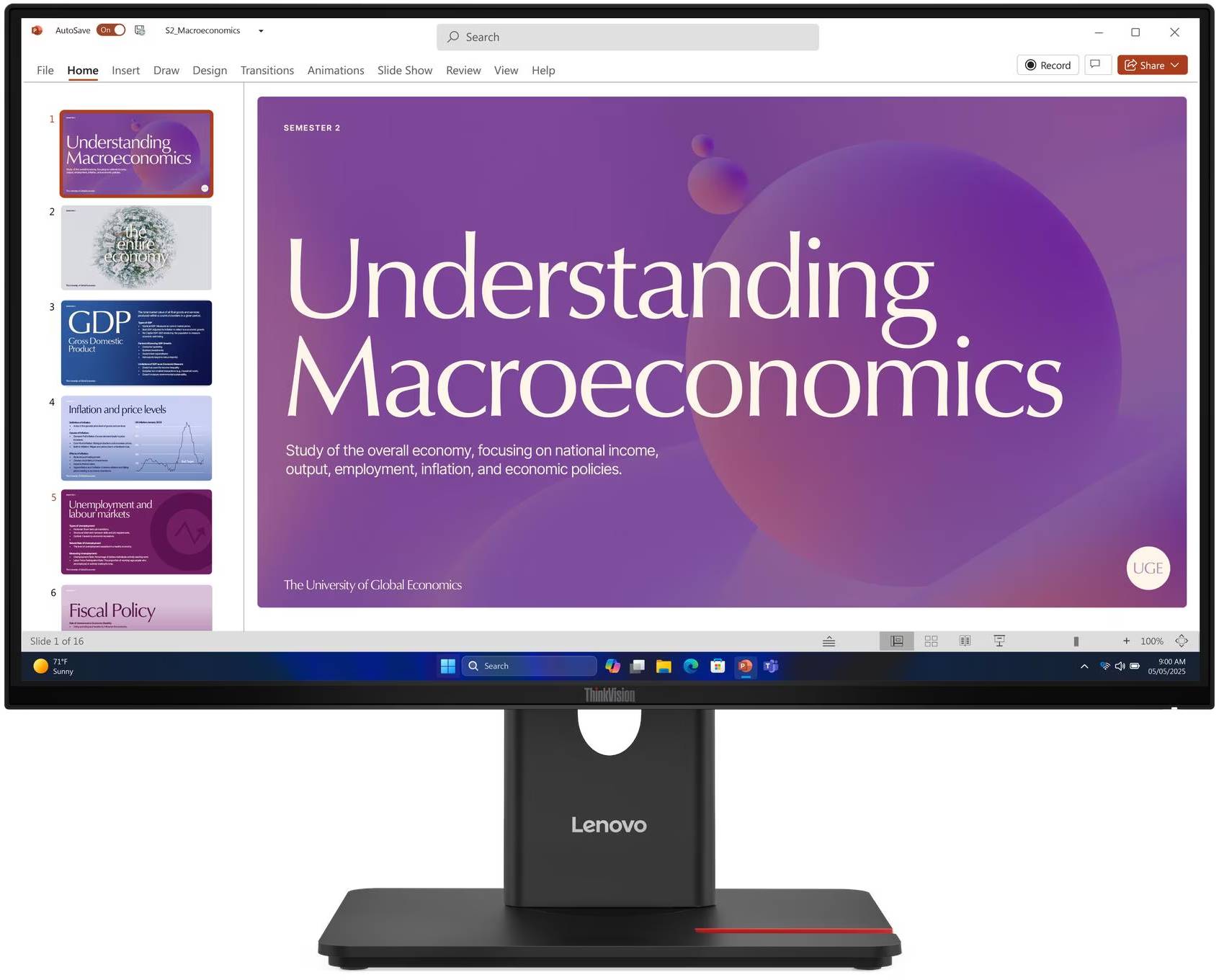 Монитор Lenovo 64B9GAT1UA - Фото 1