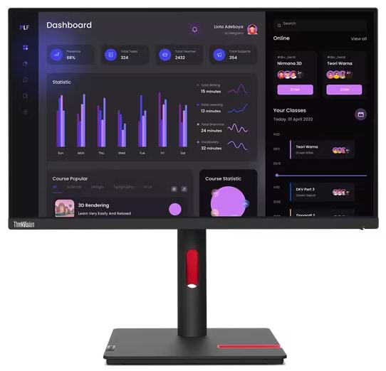 Монитор Lenovo T24i-30 (63CFMATXUA) - Фото 1
