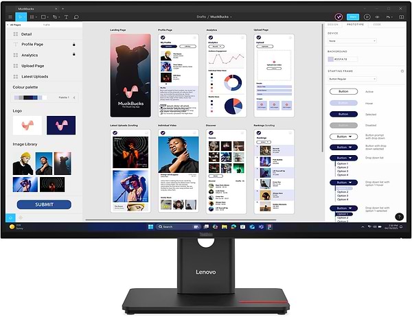 Фото - Монітор Lenovo T32UD-40 (64B0GAT1UA)
