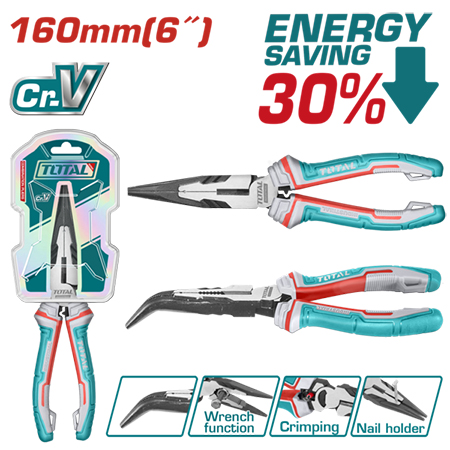 Плоскогубці Total 160 мм (THT24616S)