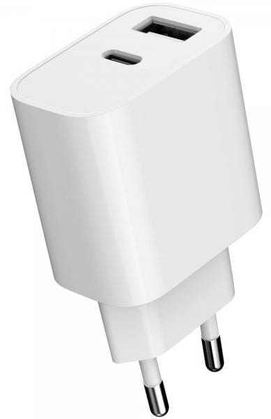 Фото - Сетевое зарядное устройство Gembird 1xUSB-A+1xUSB-C 5V/2.4A 12W (TA-UC-2AC12-01)