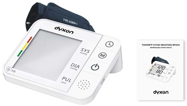 Фото - Тонометр Dyxon MEGATONO BP393A White (DXNTNMTRBP393AW)