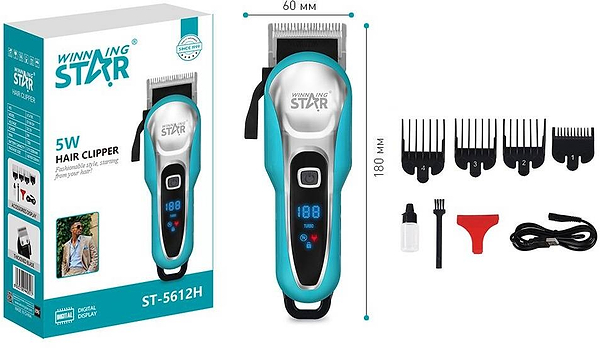 Фото - Машинка для стрижки волосся WinningStar Green (WNNGS-ST-5612-G)