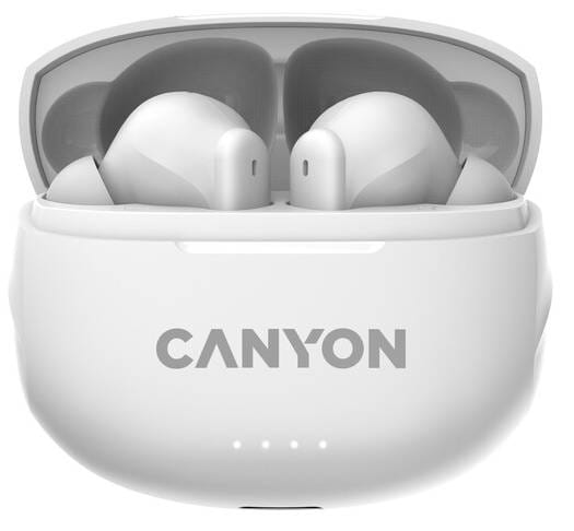 Наушники вкладыши беспроводные TWS Canyon TWS-8 (CNS-TWS8W) White - Фото 1