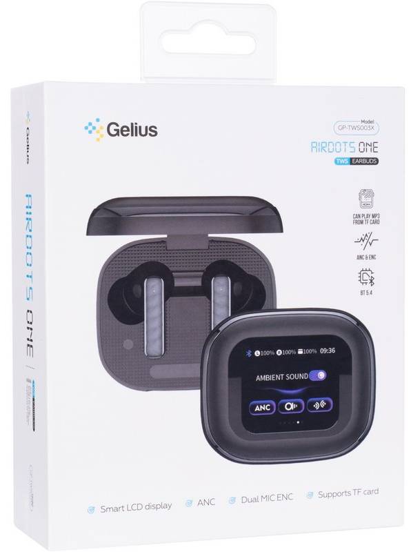 Фото - Навушники вкладиші бездротові TWS Gelius Airdots One ANC/ENC GP-TWS003X Black (99711)