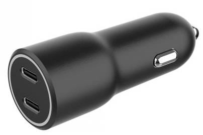 Фото - Автомобільний зарядний пристрій Gembird 2xUSB-C PD 20W (TA-UC-C2PD40-CAR-01)