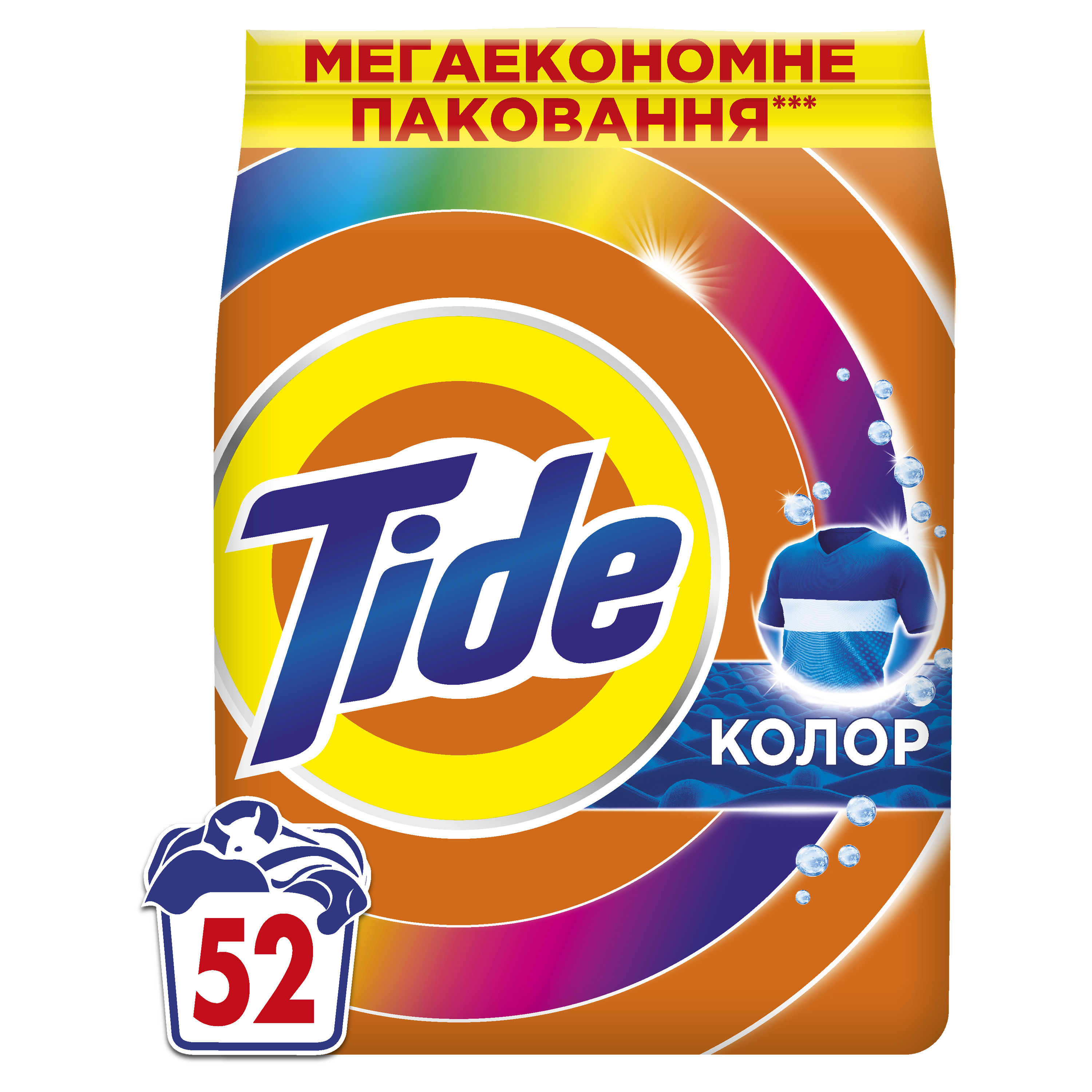 Стиральный порошок Tide Аква-Пудра Color 52 цикла, 7.1 кг