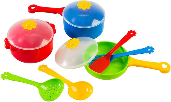 Фото - Сюжетно-рольова гра. Посуд Tigres Набір столовий "Ромашка" 10 ел. (39142)