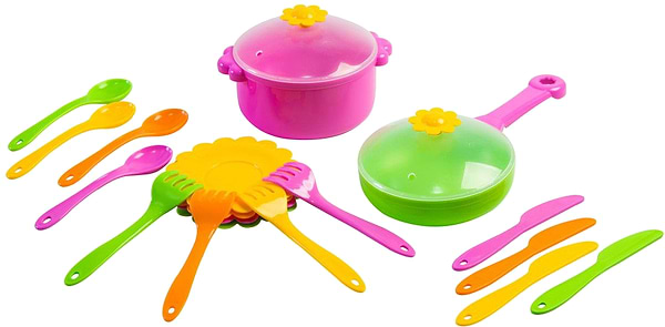 Фото - Сюжетно-рольова гра. Посуд Tigres Набір столовий "Ромашка" 20 ел. (39147)