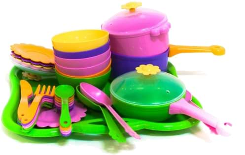 Фото - Сюжетно-рольова гра. Посуд Tigres Набір столовий "Ромашка" 43 ел. (39149)