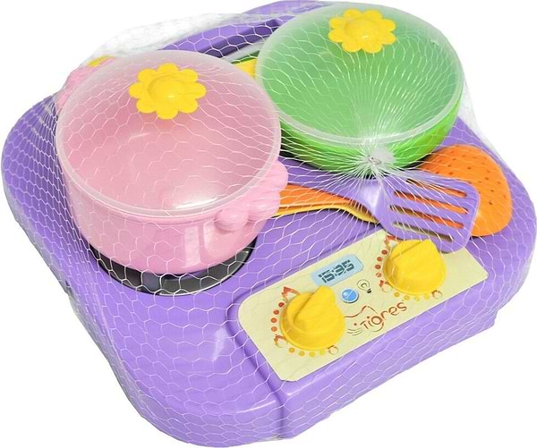 Фото - Сюжетно-рольова гра. Посуд Tigres Набір столовий "Ромашка" з плиткою 7 ел. (39150)