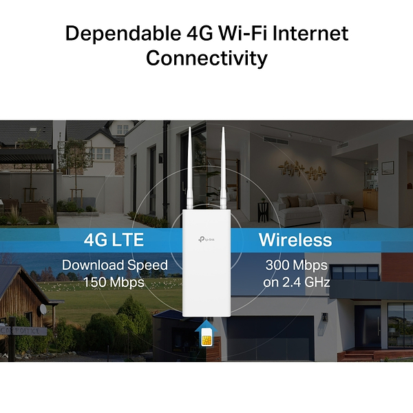 Фото - Маршрутизатор інтернет WiFi5+4G TP-Link Archer MR402-Outdoor