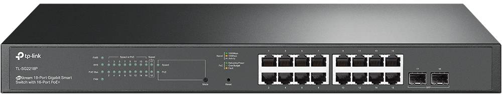 Коммутатор локальної мережі (Switch) TP-Link TL-SG2218P - Фото 1