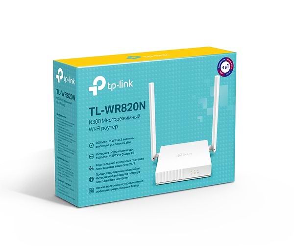 Фото - Маршрутизатор интернет WiFi4 TP-Link TL-WR820N V2