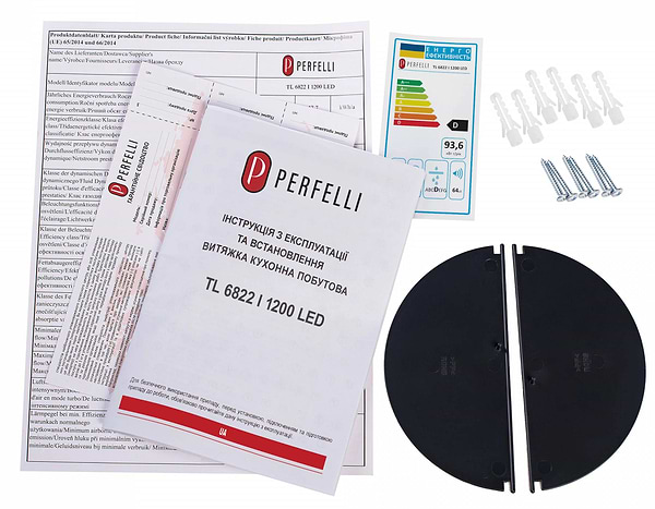 Фото - Витяжка вбудована Perfelli TL 6822 I 1200 LED