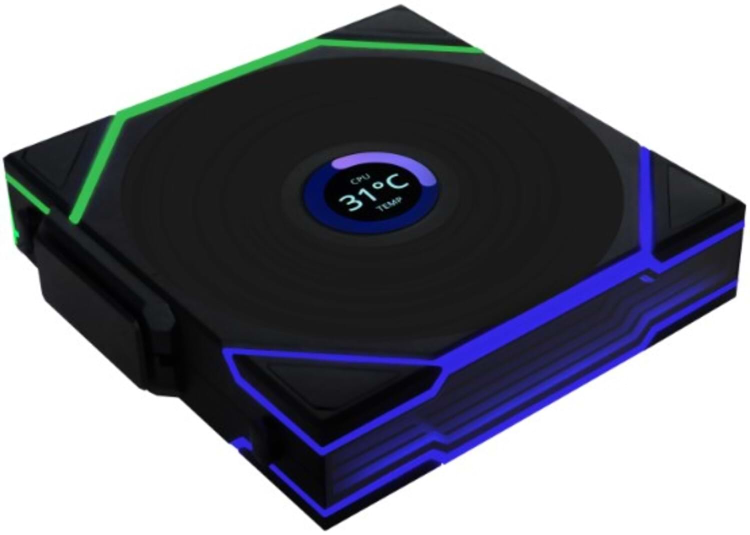 Корпусный вентилятор Lian Li UNI Fan TL WIRELESS LCD 120-1 REVERSE Black (G99.12RTLLCD1W1B.00)