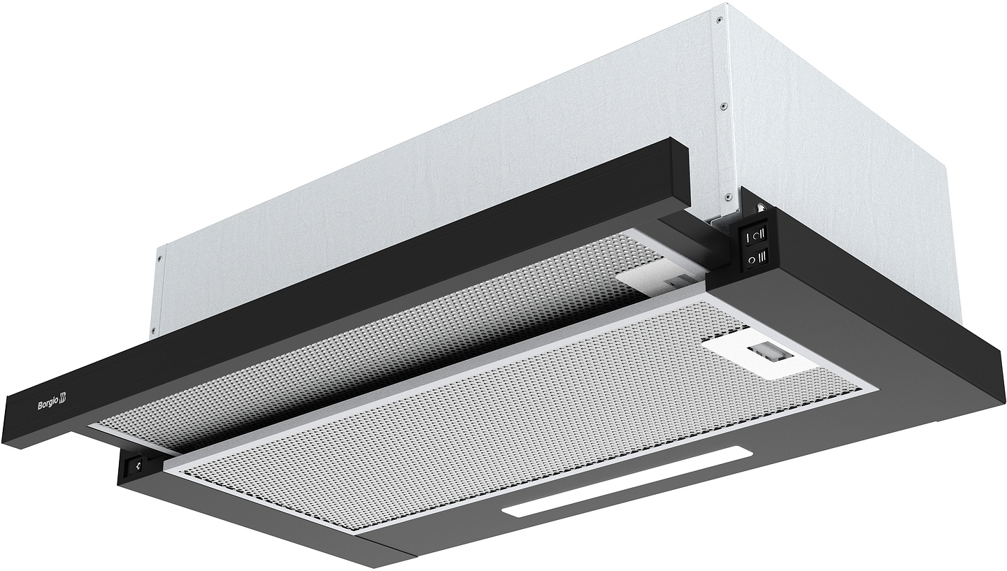 Вытяжка встраиваемая Borgio TLC (TR) 50 Black - Фото 1