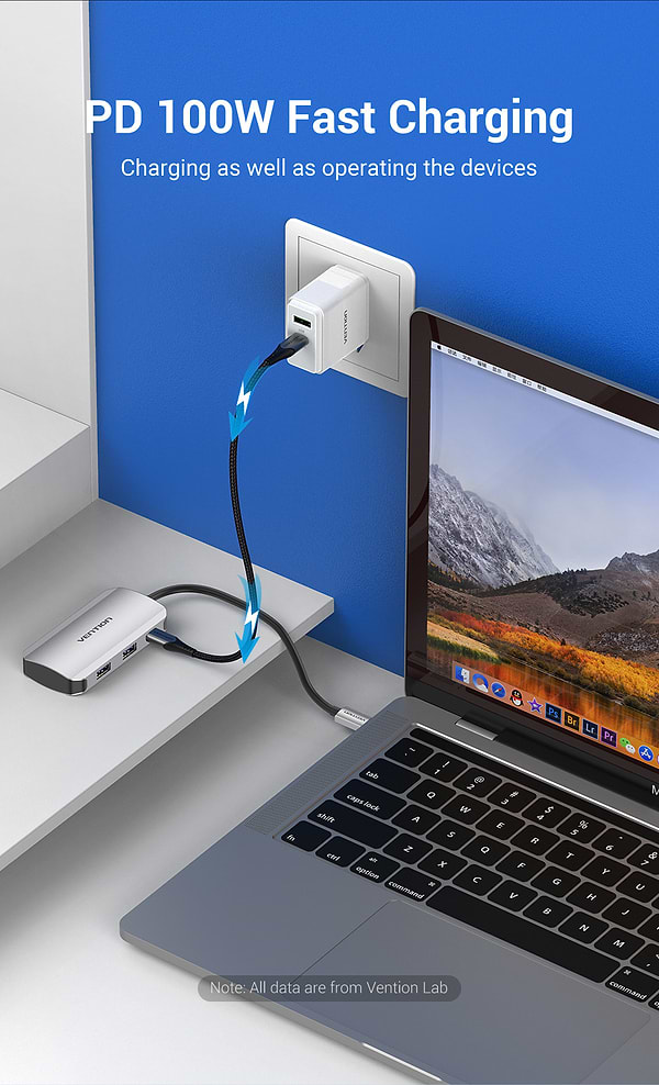 Фото - Док-станція Vention USB3.1 Type-C - USB (TNBHB)