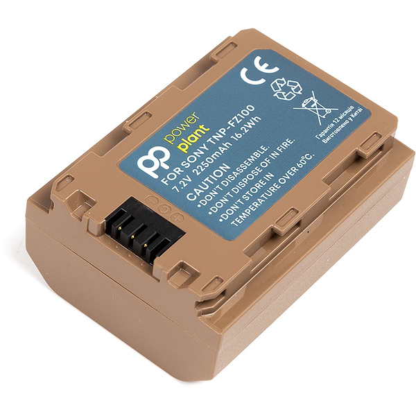 Фото - Акумулятор для фотокамери PowerPlant Sony TNP-FZ100 2250mAh з кабелем Type-C (CB970872)