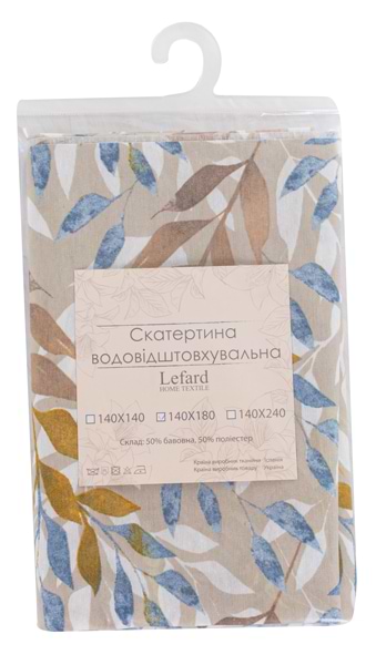 Фото - Скатерть квадратная Lefard Tonga beig 140х140 см (715-328)
