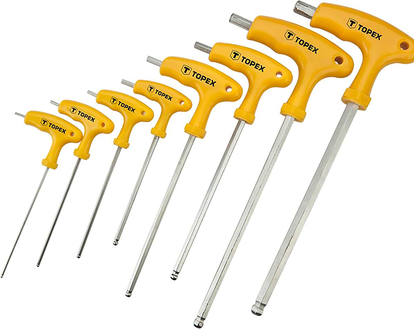Фото - Набір шестигранних ключів TOPEX 35D967 9 шт.
