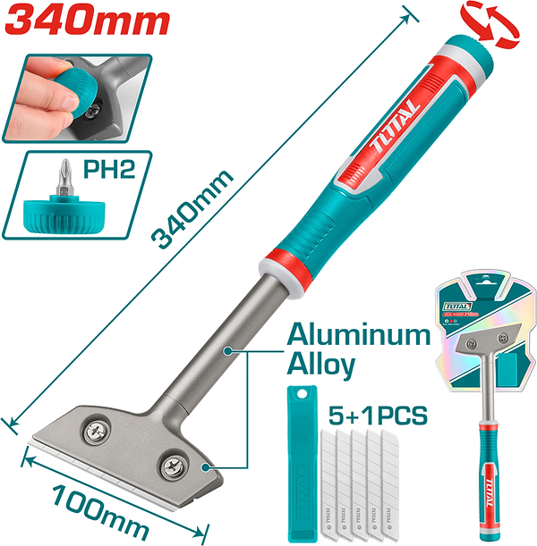 Фото - Скребок для чищення склокераміки Total 340 мм (TGS3088)