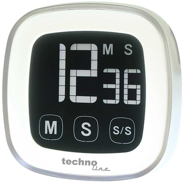 Фото - Кухонний таймер цифровий Technoline Magnetic Touchscreen White (KT400)