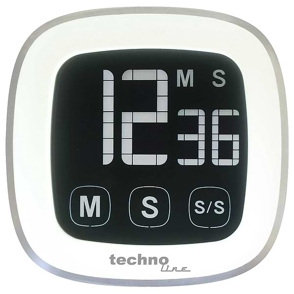 Фото - Кухонний таймер цифровий Technoline Magnetic Touchscreen White (KT400)