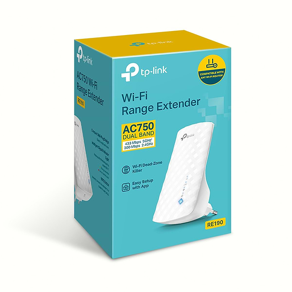 Фото - Усилитель беспроводного сигнала TP-Link AC750 (RE190)