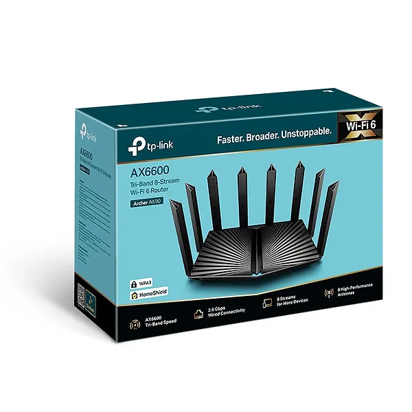 Фото - Маршрутизатор інтернет WiFi6 TP-Link Archer AX90