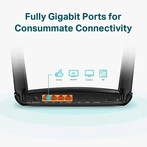Фото - Маршрутизатор интернет WiFi5+4G TP-Link Archer MR600