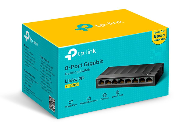 Фото - Коммутатор локальної мережі (Switch) TP-Link LS1008G