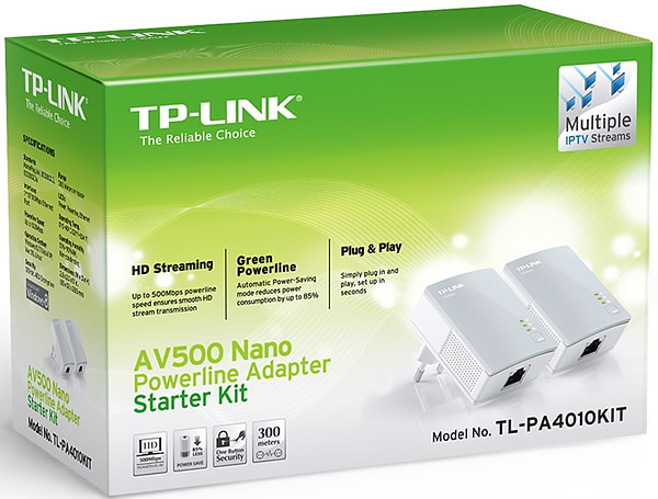 Фото - Powerline-адаптер TP-Link TL-PA4010KIT