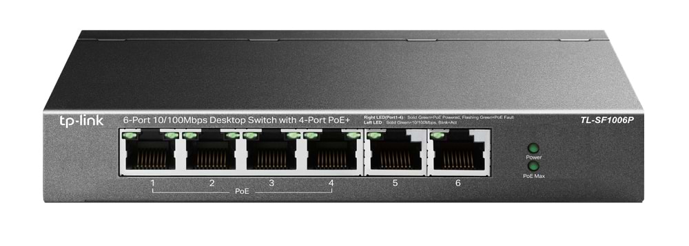 Коммутатор локальной сети (Switch) TP-Link TL-SF1006P - Фото 1