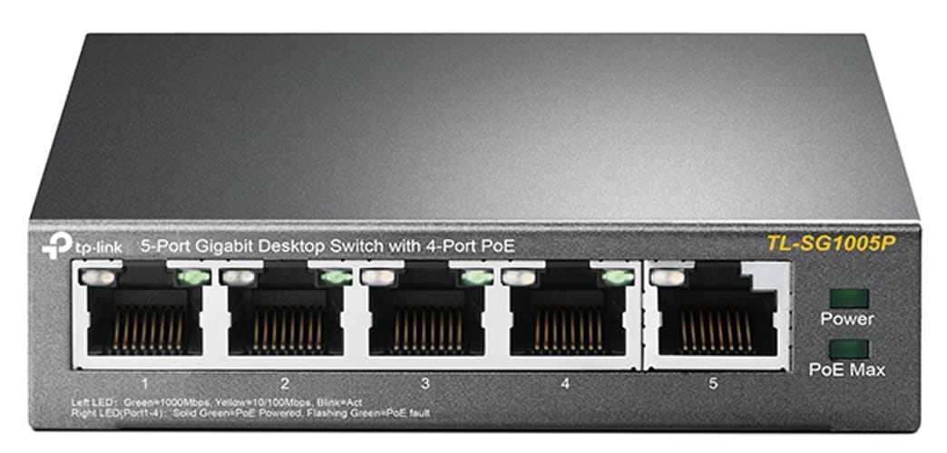 Коммутатор локальной сети (Switch) TP-Link TL-SG1005P - Фото 1