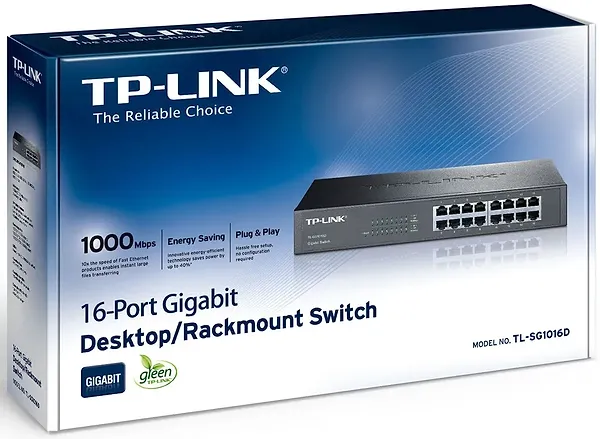 Фото - Коммутатор локальной сети (Switch) TP-Link TL-SG1016