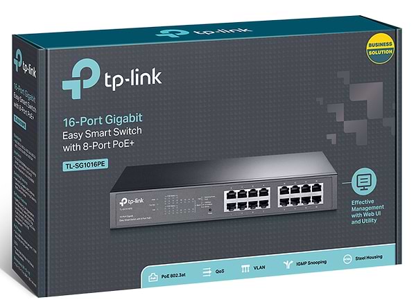 Фото - Коммутатор локальної мережі (Switch) TP-Link TL-SG1016PE