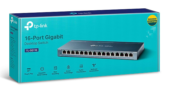 Фото - Коммутатор локальної мережі (Switch) TP-Link TL-SG116
