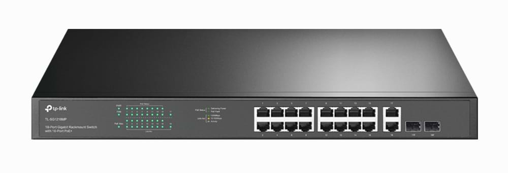 Коммутатор локальної мережі (Switch) TP-Link TL-SG1218MP - Фото 1