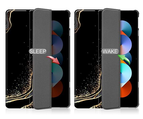 Фото - Чохол для планшету Becover Smart Case for Apple iPad Air 11" M2/M3 (2024/2025) Black Abstraction (711598)