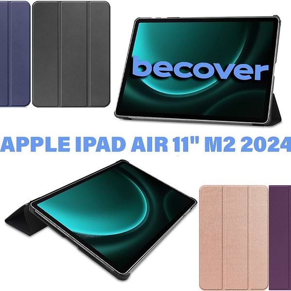 Фото - Чохол для планшету Becover Smart Case for Apple iPad Air 11" M2/M3 (2024/2025) Black Abstraction (711598)