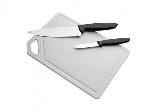 Набір ножів Tramontina Plenus Black 3 пр. (Ніж 76 +178, плас.дост) (23498/014) - Фото 1