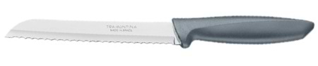 Ніж для хліба Tramontina Plenus Grey 178 мм (23422/167) - Фото 1