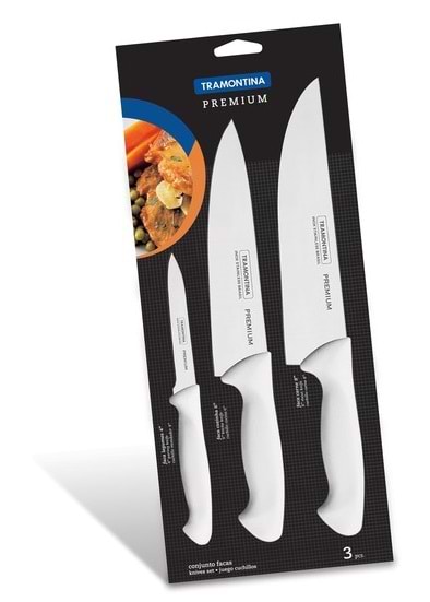 Фото - Набір ножів Tramontina Premium 3 шт (24499/811)