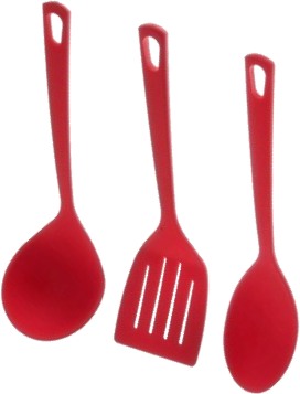 Кухарський набір приладдя Товарtramontina Utilita (25099/714) 3 пр. червоний - Фото 1