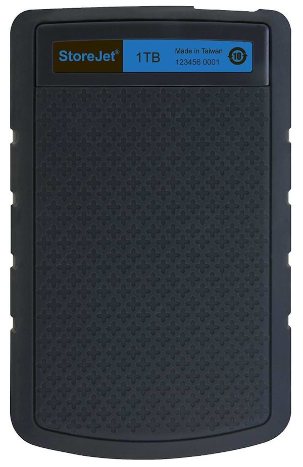 Фото - Жорсткий диск зовнішній дротовий Transcend 1TB TS1TSJ25H3B Storejet 2.5'