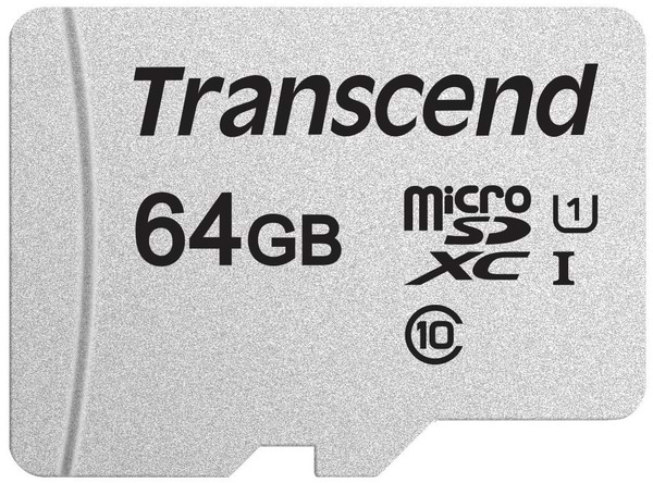 Карта пам'яті Transcend microSDXC 300S 64GB UHS-I U1 (TS64GUSD300S) - Фото 1