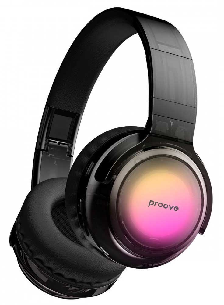 Фото - Наушники накладные беспроводные Proove Crystal Galaxy transparent Black (HPCG00010001)