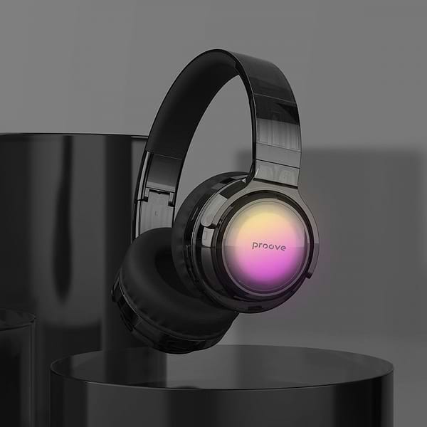 Фото - Наушники накладные беспроводные Proove Crystal Galaxy transparent Black (HPCG00010001)