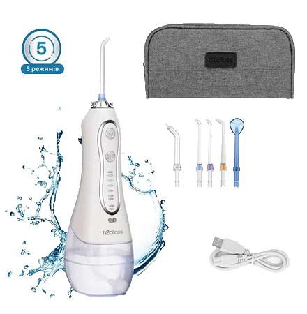 Іригатор H2OFloss Travel Kit HF-6 White - Фото 1